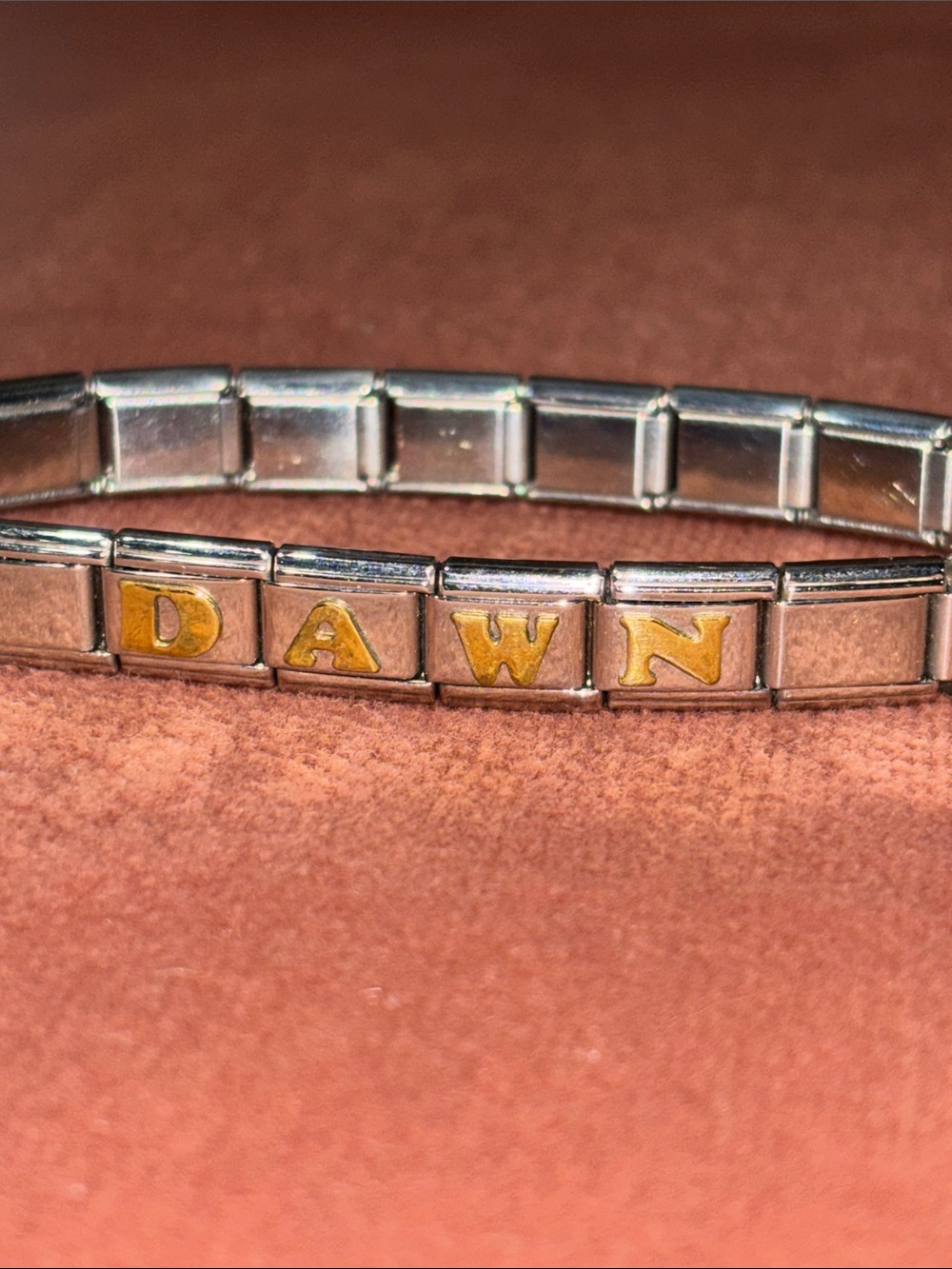 “Dawn” y2k slide charm bracelet blank charm stretch bracelet